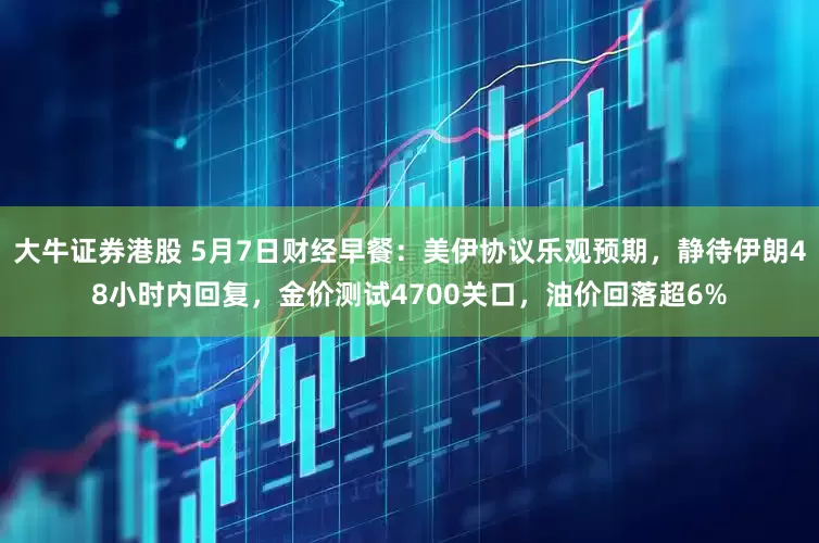 大牛证券港股 5月7日财经早餐：美伊协议乐观预期，静待伊朗48小时内回复，金价测试4700关口，油价回落超6%